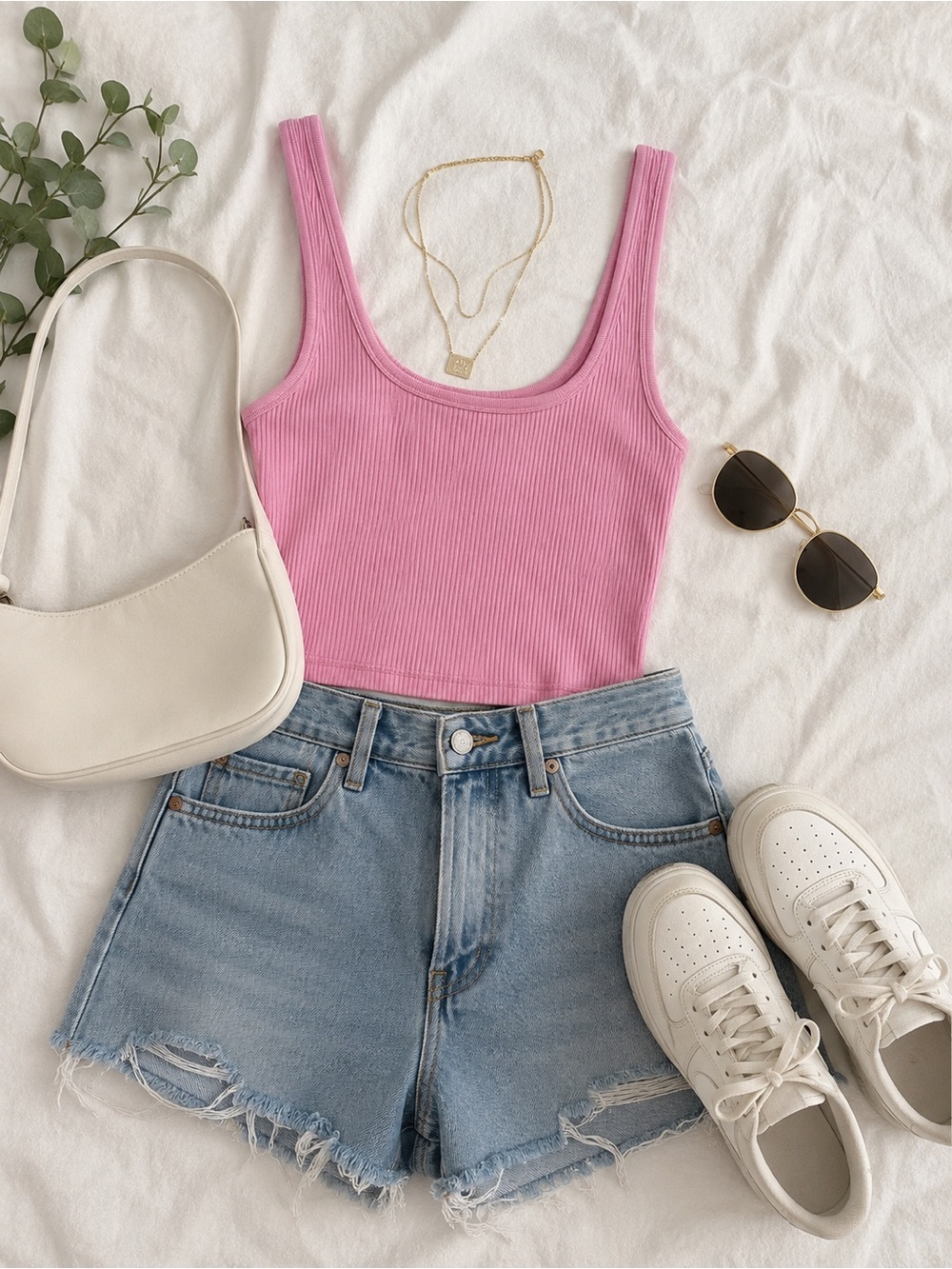 Old Navy Pink Ribbed Crop Tank Top